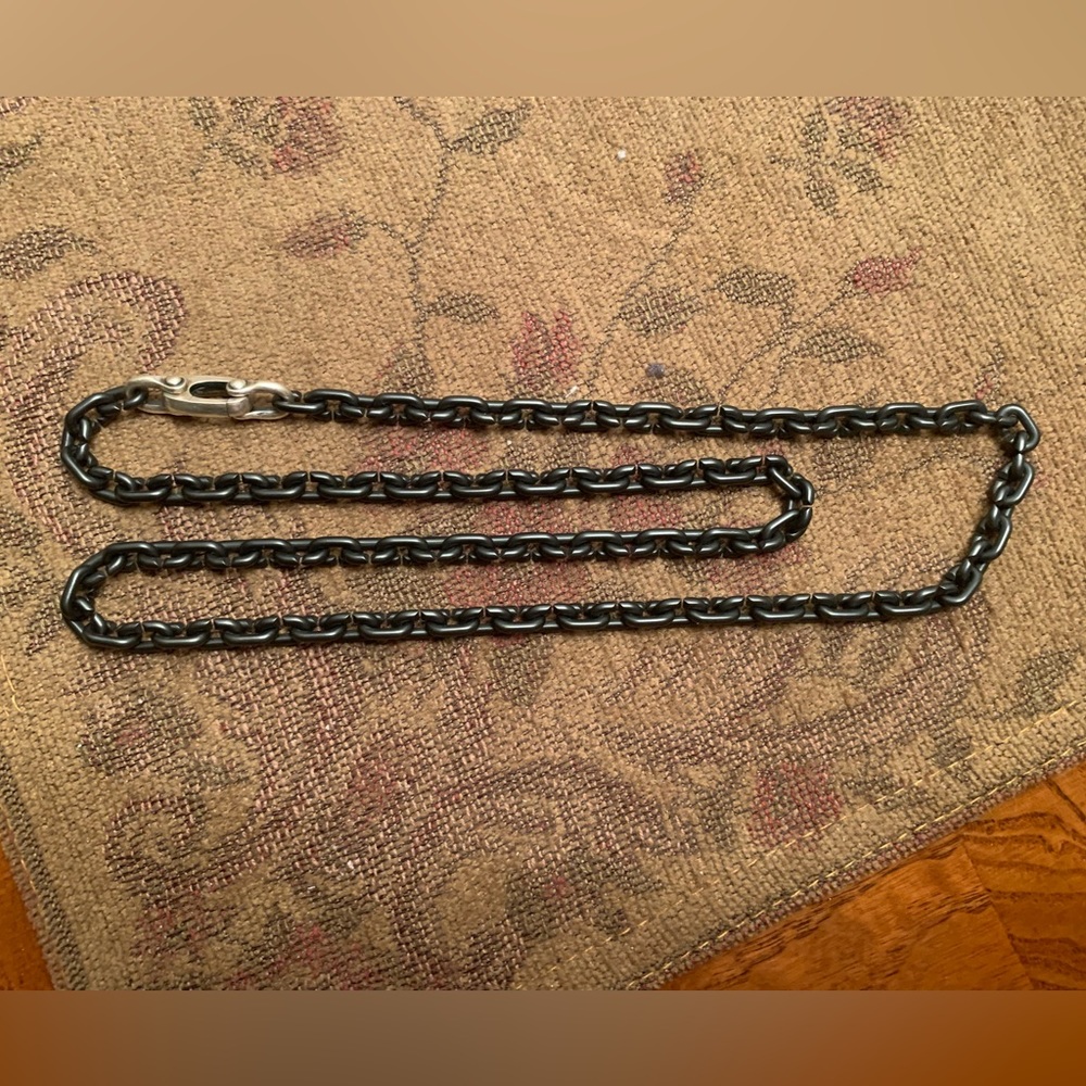 Black Titanium Chain Necklace